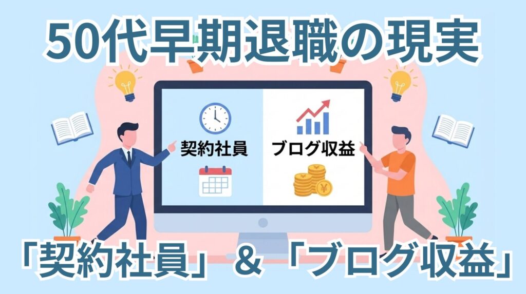 『50代早期退職の現実　再就職で「正社員」にこだわってはいけない理由とは？』アイキャッチ